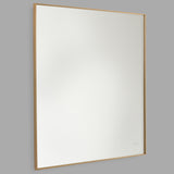 Cadre Square Mirror Small Satin Brass By Generation Lighting - Side View2