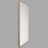 Cadre Square Mirror Small Satin Brass By Generation Lighting - Side View3