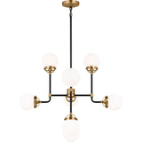 Cafe Chandelier — 32", Satin Brass