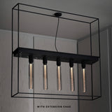 Caged 5.0 Ceiling Light Black Marble By Buster And Punch With Extension