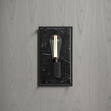 Caged Wall Sconce Medium Black By Buster And Punch Front View