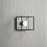 Caged Wall Sconce Small White By Buster And Punch