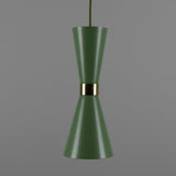 Cairo Coloured Pendant Light - Sage Green