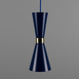 Cairo Coloured Pendant Light - Sapphire Blue