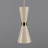 Cairo Coloured Pendant Light - Vanilla Cream
