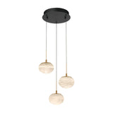 Calcolo 3 Light Chandelier Matte Black By Lib And Co