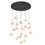 Calcolo Multi Light Chandelier Matte Black 19 Lights By LibCo.