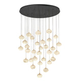Calcolo Multi Light Chandelier Matte Black 31 Lights By LibCo.
