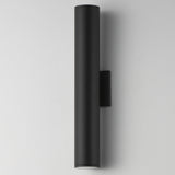 Caldera Outdoor Wall Sconce Medium Black By Maxim Lighting - Side View