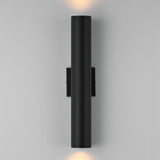 Caldera Outdoor Wall Sconce Medium Black By Maxim Lighting - With Light