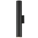 Caldera Outdoor Wall Sconce Medium Black By Maxim Lighting