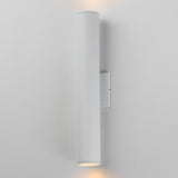 Caldera Outdoor Wall Sconce Medium White By Maxim Lighting - Side View1