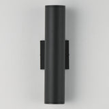 Caldera Outdoor Wall Sconce Small Black By Maxim Lighting - Front View