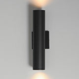 Caldera Outdoor Wall Sconce Small Black By Maxim Lighting - Side View1