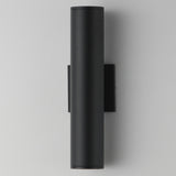 Caldera Outdoor Wall Sconce Small Black By Maxim Lighting - Side View