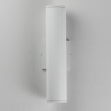 Caldera Outdoor Wall Sconce Small White By Maxim Lighting - Front View