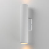 Caldera Outdoor Wall Sconce Small White By Maxim Lighting - Side View1