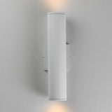 Caldera Outdoor Wall Sconce Small White By Maxim Lighting - With Light