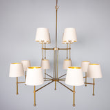 California Two Tier Chandelier - Antique Brass