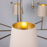 California Two Tier Chandelier - Antique Brass
