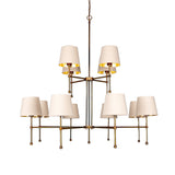 California Two Tier Chandelier - Antique Brass