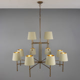 California Two Tier Chandelier - Antique Brass