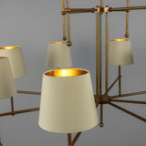 California Two Tier Chandelier - Antique Brass