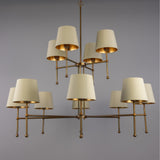 California Two Tier Chandelier - Antique Brass