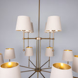 California Two Tier Chandelier - Antique Brass