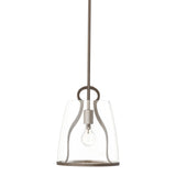 Caliper Pendant Small in Bronze, Clear Glass by Hubbardton Forge