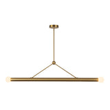 Calla Linear Pendant — Brushed Gold
