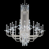 Calliope Chandelier Medium Soft Silver By Schonbek