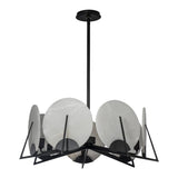 Callisto 7-Light Pendant, shown in Black, by Hubbardton Forge