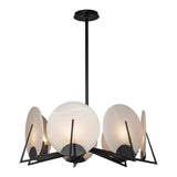 Callisto 7-Light Pendant, shown in Black, by Hubbardton Forge