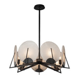 Callisto 7-Light Pendant, shown in Black, by Hubbardton Forge
