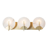 Callisto Vanity Light, shown in Modern Brass, by Hubbardton Forge
