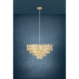 Calmeilles Chandelier Brass by Eglo - lifestyle room setting