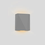 Calx Outdoor Wall Sconce by Cerno - Matte Grey, up and downlight