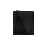 Calx Outdoor Wall Sconce by Cerno - Textured Black, up and downlight