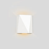Calx Outdoor Wall Sconce by Cerno - Textured White, up and downlight