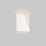 Calx Outdoor Wall Sconce by Cerno - Textured White, up and downlight, side view