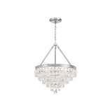 Calypso Crystal Basket Chandelier 20'' Polished Chrome Clear