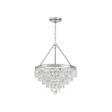 Calypso Crystal Basket Chandelier 20'' Polished Chrome Clear