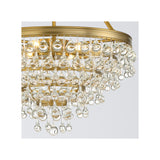 Calypso Crystal Basket Chandelier 20'' Vibrant Gold Clear
