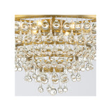 Calypso Crystal Basket Chandelier 20'' Vibrant Gold Clear
