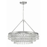 Calypso Crystal Basket Chandelier 25'' Polished Chrome Clear