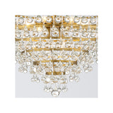 Calypso Crystal Basket Chandelier 25'' Vibrant Gold Clear