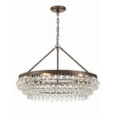 Calypso Crystal Basket Chandelier 30'' Vibrant Bronze Clear