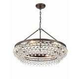 Calypso Crystal Basket Chandelier 30'' Vibrant Bronze Clear