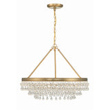Calypso Crystal Basket Chandelier 30'' Vibrant Gold Clear